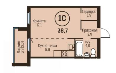 Продается 1 комн.