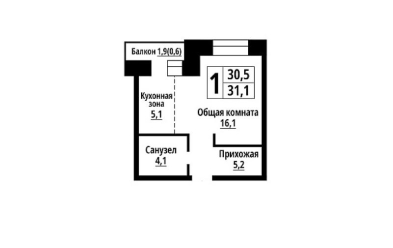 Продается 1 комн.