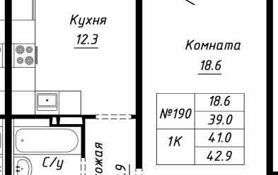 Продается 1 комн.