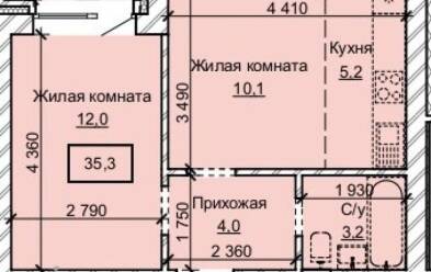 Продается 2 комн.