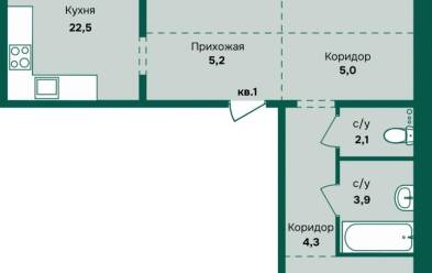 Продается 3 комн.