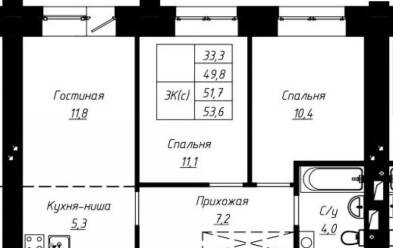 Продается 3 комн.