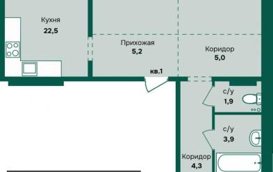Продается 3 комн.