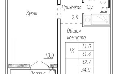 Продается 1 комн.
