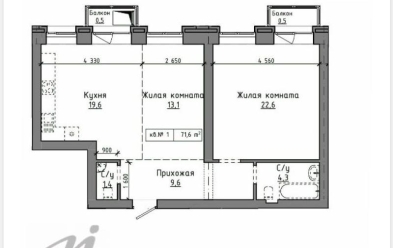 Продается 2 комн.
