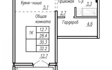 Продается 1 комн.