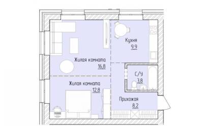 Продается 2 комн.