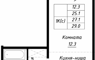 Продается 1 комн.