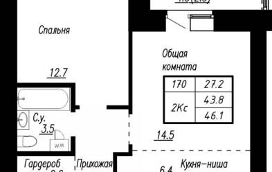 Продается 2 комн.