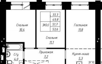 Продается 3 комн.