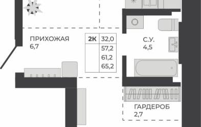 Продается 2 комн.
