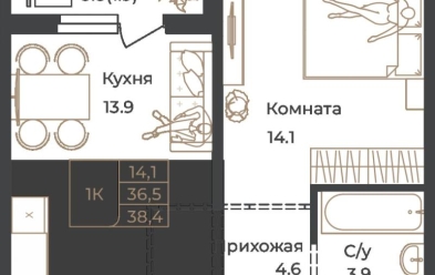 Продается 1 комн.