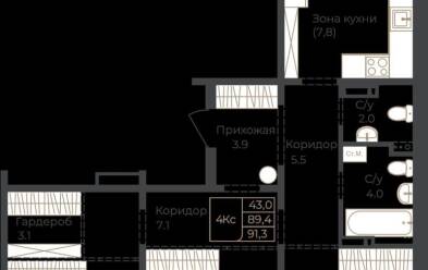 Продается 3 комн.