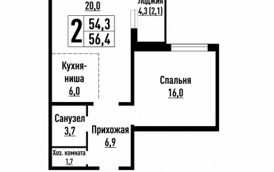 Продается 2 ком.