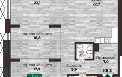Продается 3 комн.