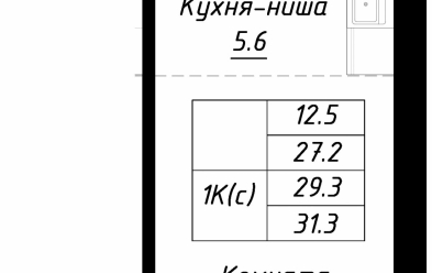 Продается 1 ком.