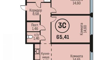 Продается 3 комн.