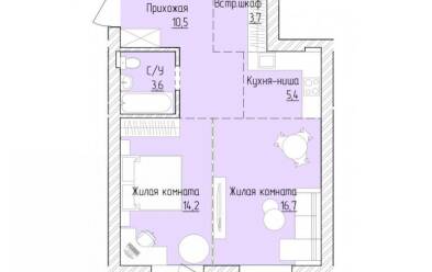 Продается 2 комн.