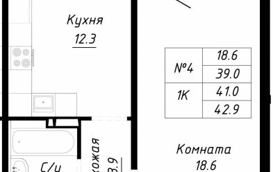 Продается 1 ком.