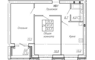 Продается 2 ком.