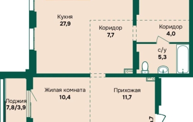 Продается 3 комн.