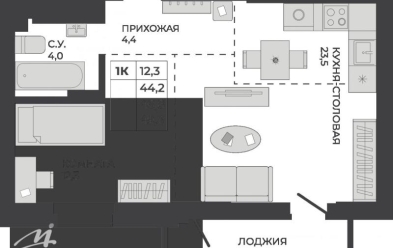 Продается 1 комн.