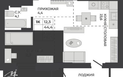 Продается 1 комн.