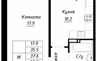 Продается 1 ком.