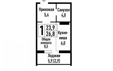 Продается 1 комн.