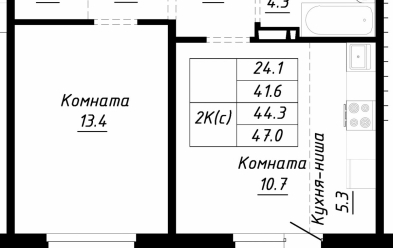 Продается 2 ком.