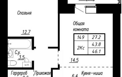 Продается 2 комн.