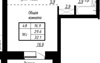 Продается 1 комн.