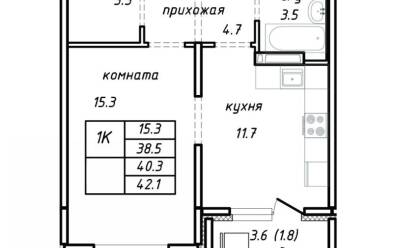 Продается 1 комн.