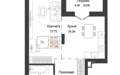 Продается 1 комн.