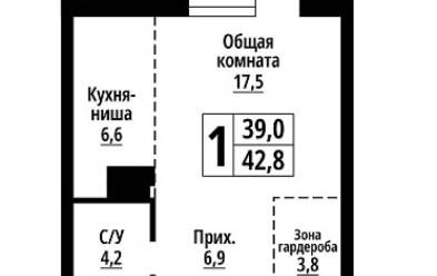 Продается 1 комн.