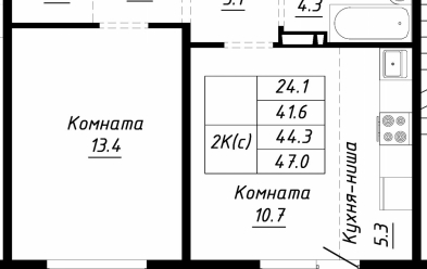 Продается 2 ком.