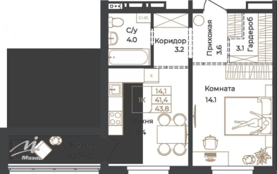 Продается 1 комн.
