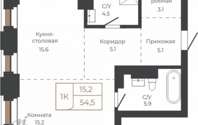 Продается 1 комн.