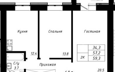 Продается 2 ком.