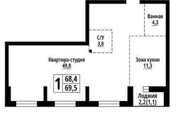 Продается 3 комн.