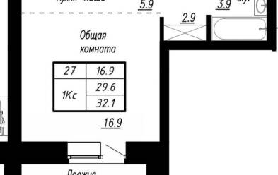 Продается 1 комн.