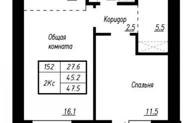 Продается 2 комн.