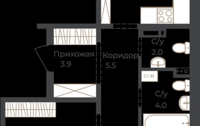 Продается 2 комн.