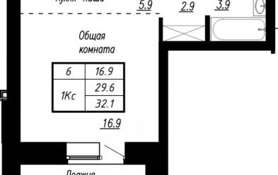 Продается 1 комн.