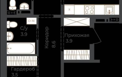 Продается 2 комн.