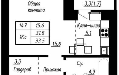 Продается 1 комн.