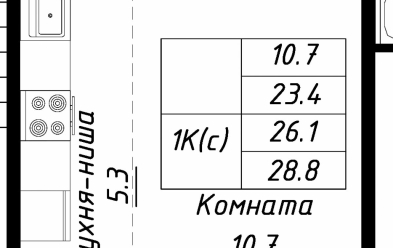 Продается 1 ком.