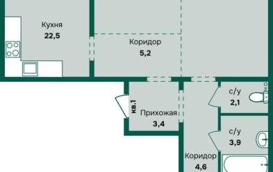 Продается 3 комн.