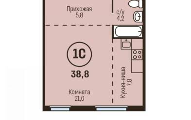 Продается 1 комн.