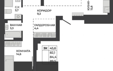 Продается 3 комн.